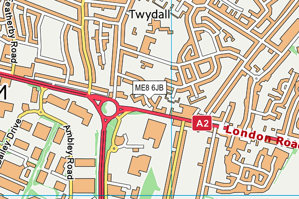 ME8 6JB map - OS VectorMap District (Ordnance Survey) ME8 6JB map - OS VectorMap District (Ordnance Survey)