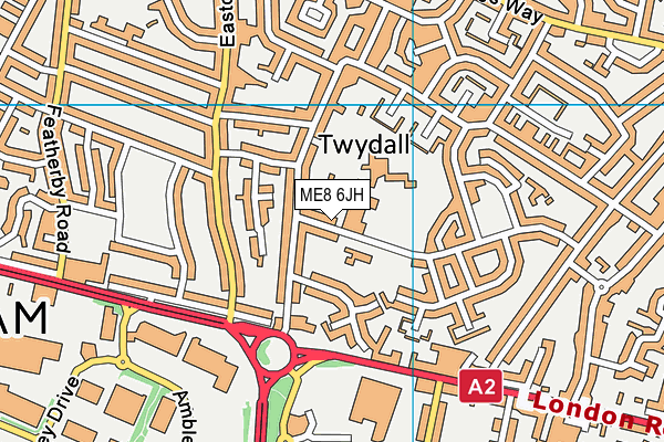 ME8 6JH map - OS VectorMap District (Ordnance Survey)
