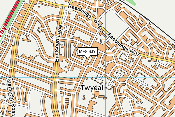 ME8 6JY map - OS VectorMap District (Ordnance Survey) ME8 6JY map - OS VectorMap District (Ordnance Survey)