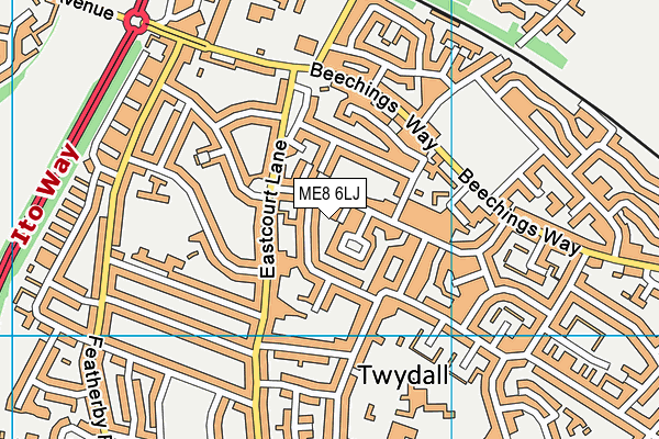 ME8 6LJ map - OS VectorMap District (Ordnance Survey)