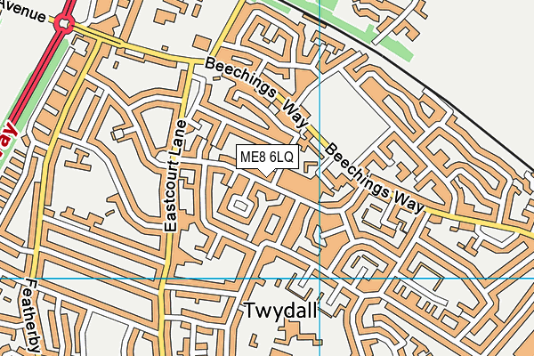 ME8 6LQ map - OS VectorMap District (Ordnance Survey)