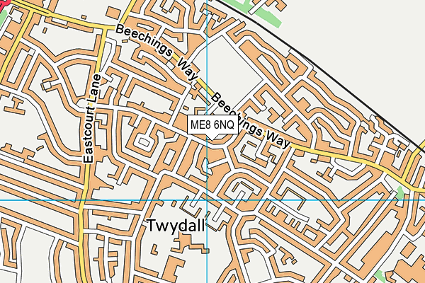ME8 6NQ map - OS VectorMap District (Ordnance Survey) ME8 6NQ map - OS VectorMap District (Ordnance Survey)