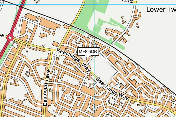 ME8 6QB map - OS VectorMap District (Ordnance Survey) ME8 6QB map - OS VectorMap District (Ordnance Survey)