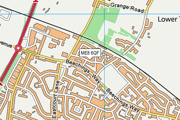 ME8 6QF map - OS VectorMap District (Ordnance Survey) ME8 6QF map - OS VectorMap District (Ordnance Survey)