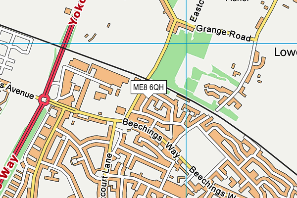 ME8 6QH map - OS VectorMap District (Ordnance Survey) ME8 6QH map - OS VectorMap District (Ordnance Survey)