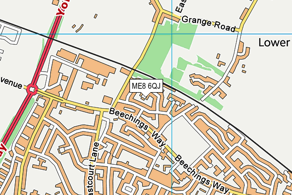 ME8 6QJ map - OS VectorMap District (Ordnance Survey) ME8 6QJ map - OS VectorMap District (Ordnance Survey)