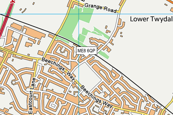 ME8 6QP map - OS VectorMap District (Ordnance Survey) ME8 6QP map - OS VectorMap District (Ordnance Survey)