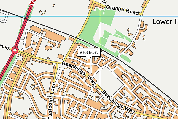 ME8 6QW map - OS VectorMap District (Ordnance Survey) ME8 6QW map - OS VectorMap District (Ordnance Survey)