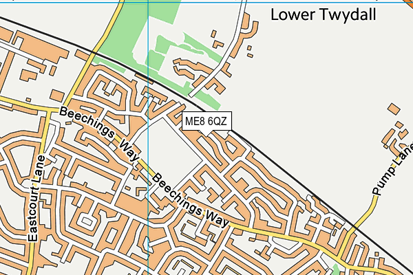 ME8 6QZ map - OS VectorMap District (Ordnance Survey) ME8 6QZ map - OS VectorMap District (Ordnance Survey)