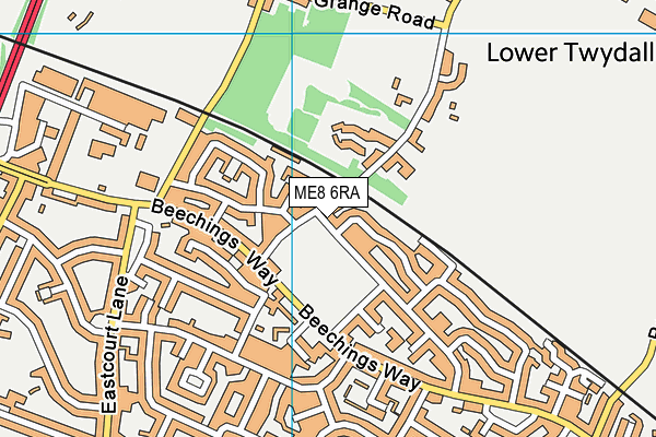 ME8 6RA map - OS VectorMap District (Ordnance Survey) ME8 6RA map - OS VectorMap District (Ordnance Survey)
