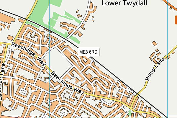 ME8 6RD map - OS VectorMap District (Ordnance Survey) ME8 6RD map - OS VectorMap District (Ordnance Survey)