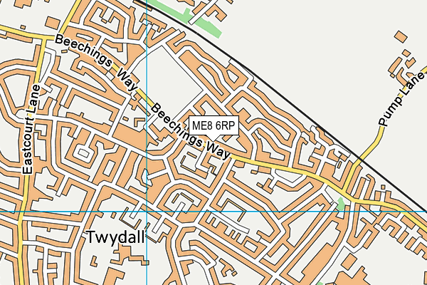 ME8 6RP map - OS VectorMap District (Ordnance Survey) ME8 6RP map - OS VectorMap District (Ordnance Survey)