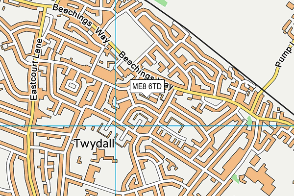 ME8 6TD map - OS VectorMap District (Ordnance Survey) ME8 6TD map - OS VectorMap District (Ordnance Survey)