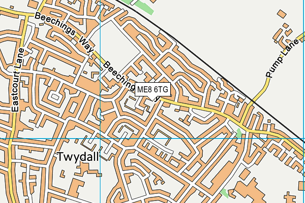 ME8 6TG map - OS VectorMap District (Ordnance Survey) ME8 6TG map - OS VectorMap District (Ordnance Survey)
