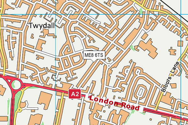 ME8 6TS map - OS VectorMap District (Ordnance Survey) ME8 6TS map - OS VectorMap District (Ordnance Survey)