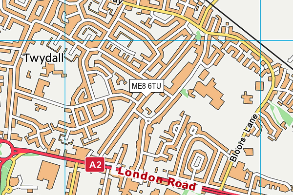 ME8 6TU map - OS VectorMap District (Ordnance Survey) ME8 6TU map - OS VectorMap District (Ordnance Survey)