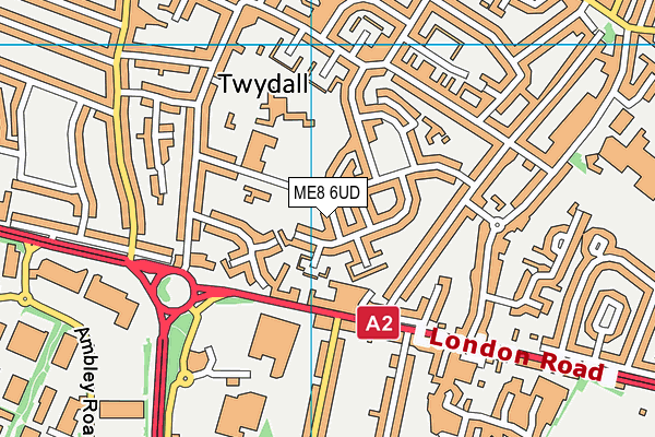ME8 6UD map - OS VectorMap District (Ordnance Survey) ME8 6UD map - OS VectorMap District (Ordnance Survey)