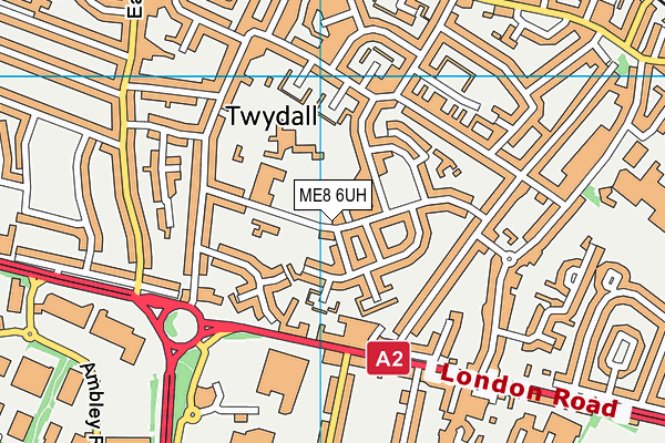 ME8 6UH map - OS VectorMap District (Ordnance Survey) ME8 6UH map - OS VectorMap District (Ordnance Survey)