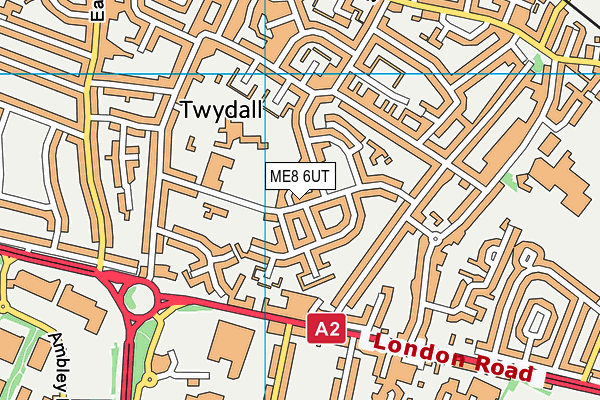 ME8 6UT map - OS VectorMap District (Ordnance Survey)