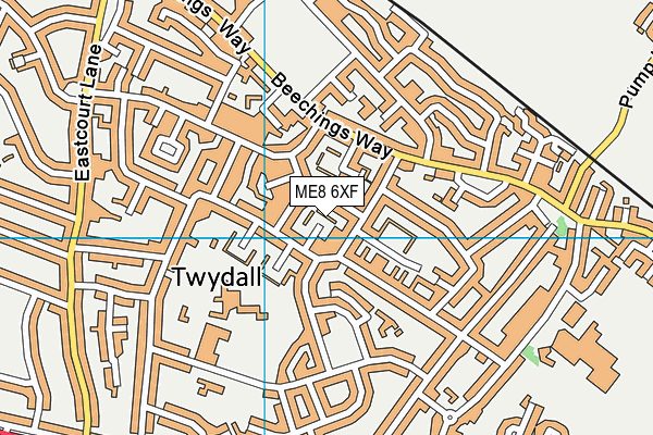 ME8 6XF map - OS VectorMap District (Ordnance Survey) ME8 6XF map - OS VectorMap District (Ordnance Survey)