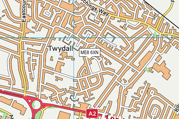 ME8 6XN map - OS VectorMap District (Ordnance Survey) ME8 6XN map - OS VectorMap District (Ordnance Survey)