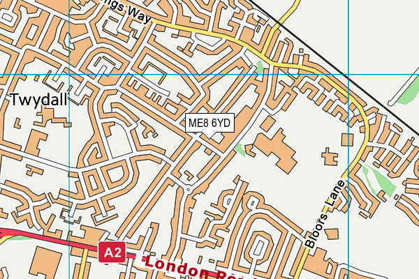 ME8 6YD map - OS VectorMap District (Ordnance Survey) ME8 6YD map - OS VectorMap District (Ordnance Survey)