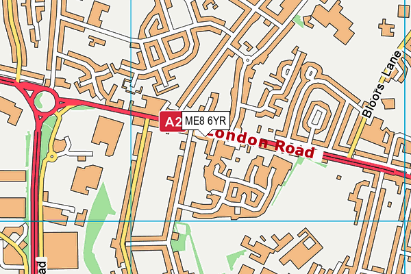 ME8 6YR map - OS VectorMap District (Ordnance Survey) ME8 6YR map - OS VectorMap District (Ordnance Survey)