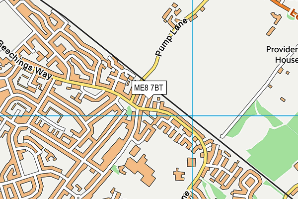 ME8 7BT map - OS VectorMap District (Ordnance Survey) ME8 7BT map - OS VectorMap District (Ordnance Survey)