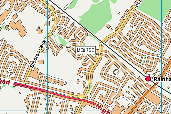 ME8 7DE map - OS VectorMap District (Ordnance Survey) ME8 7DE map - OS VectorMap District (Ordnance Survey)