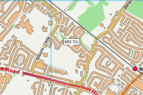 ME8 7DJ map - OS VectorMap District (Ordnance Survey) ME8 7DJ map - OS VectorMap District (Ordnance Survey)