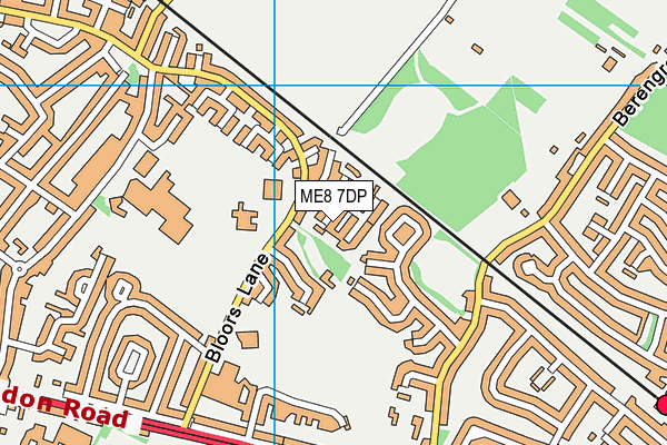 ME8 7DP map - OS VectorMap District (Ordnance Survey) ME8 7DP map - OS VectorMap District (Ordnance Survey)