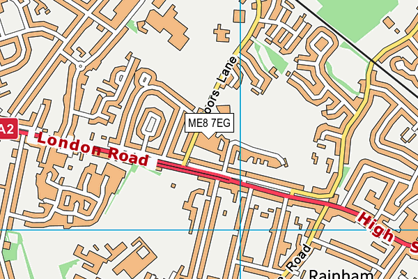 ME8 7EG map - OS VectorMap District (Ordnance Survey) ME8 7EG map - OS VectorMap District (Ordnance Survey)