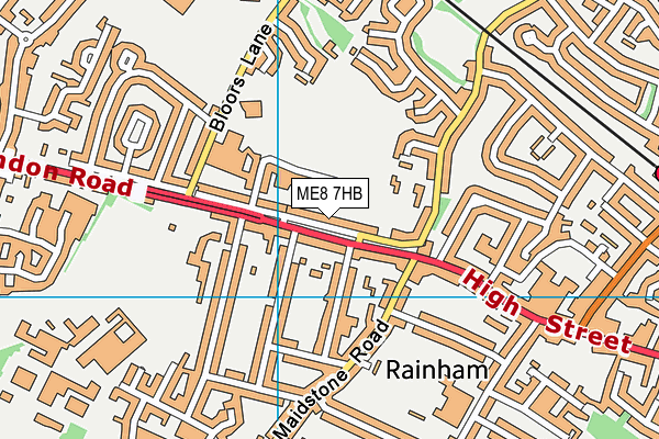 ME8 7HB map - OS VectorMap District (Ordnance Survey) ME8 7HB map - OS VectorMap District (Ordnance Survey)