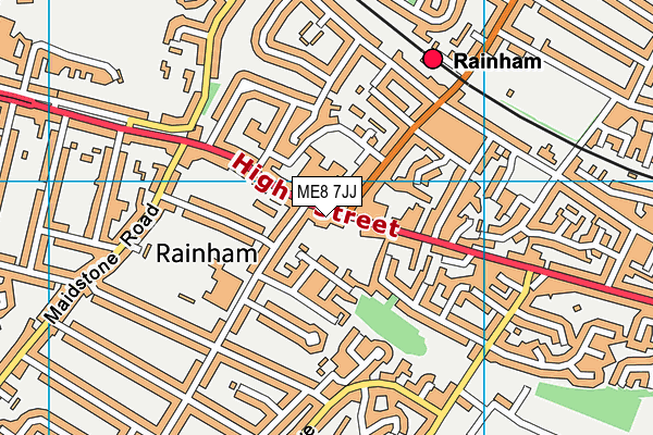 ME8 7JJ map - OS VectorMap District (Ordnance Survey) ME8 7JJ map - OS VectorMap District (Ordnance Survey)