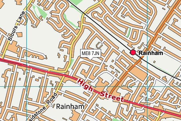 ME8 7JN map - OS VectorMap District (Ordnance Survey) ME8 7JN map - OS VectorMap District (Ordnance Survey)