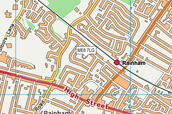 ME8 7LG map - OS VectorMap District (Ordnance Survey) ME8 7LG map - OS VectorMap District (Ordnance Survey)