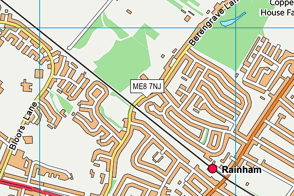 ME8 7NJ map - OS VectorMap District (Ordnance Survey) ME8 7NJ map - OS VectorMap District (Ordnance Survey)