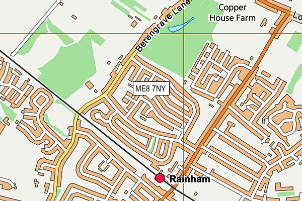 ME8 7NY map - OS VectorMap District (Ordnance Survey) ME8 7NY map - OS VectorMap District (Ordnance Survey)