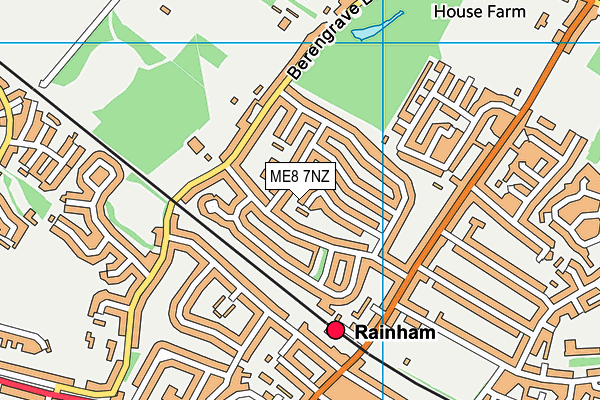 ME8 7NZ map - OS VectorMap District (Ordnance Survey) ME8 7NZ map - OS VectorMap District (Ordnance Survey)