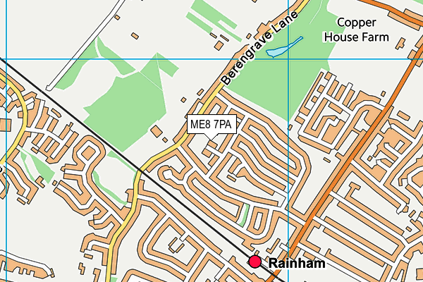 ME8 7PA map - OS VectorMap District (Ordnance Survey) ME8 7PA map - OS VectorMap District (Ordnance Survey)
