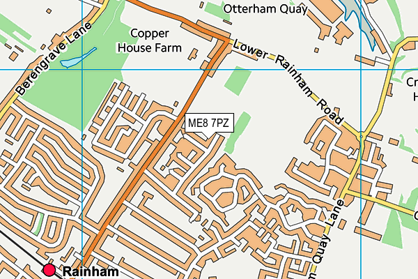 ME8 7PZ map - OS VectorMap District (Ordnance Survey) ME8 7PZ map - OS VectorMap District (Ordnance Survey)