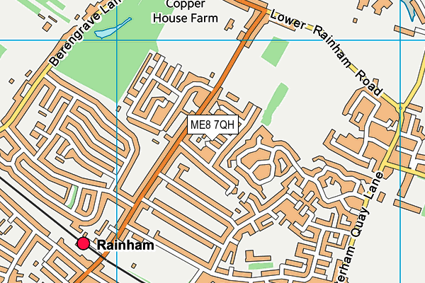 ME8 7QH map - OS VectorMap District (Ordnance Survey) ME8 7QH map - OS VectorMap District (Ordnance Survey)