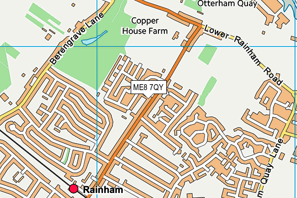 ME8 7QY map - OS VectorMap District (Ordnance Survey) ME8 7QY map - OS VectorMap District (Ordnance Survey)