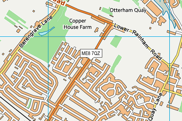 ME8 7QZ map - OS VectorMap District (Ordnance Survey) ME8 7QZ map - OS VectorMap District (Ordnance Survey)
