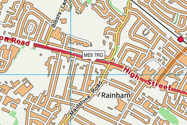 ME8 7RG map - OS VectorMap District (Ordnance Survey)