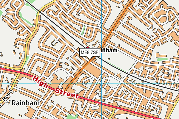 ME8 7SF map - OS VectorMap District (Ordnance Survey)