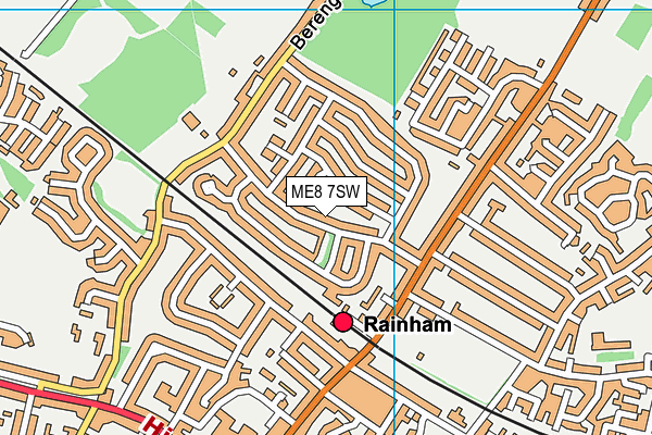 ME8 7SW map - OS VectorMap District (Ordnance Survey) ME8 7SW map - OS VectorMap District (Ordnance Survey)