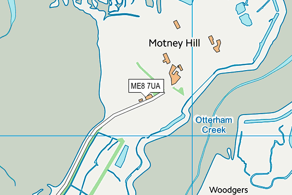 ME8 7UA map - OS VectorMap District (Ordnance Survey)