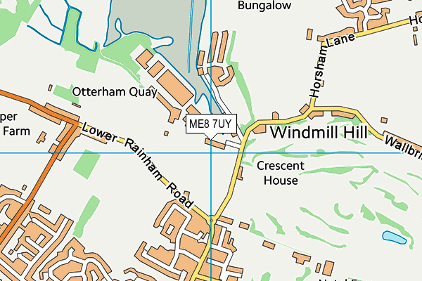 ME8 7UY map - OS VectorMap District (Ordnance Survey) ME8 7UY map - OS VectorMap District (Ordnance Survey)
