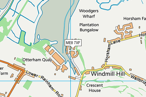 ME8 7XF map - OS VectorMap District (Ordnance Survey) ME8 7XF map - OS VectorMap District (Ordnance Survey)